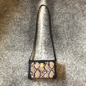 Snake print purse